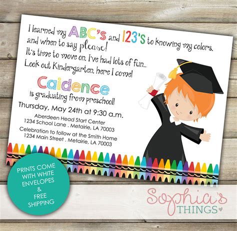 Pre K Graduation Invitations Templates Free - Campaign Planning Template