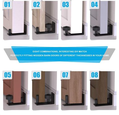 Buy YEFU 8 in 1 Sliding Barn Door Floor Guides, Barn Door Guide for ...