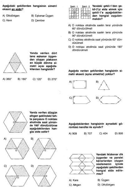 AYNA VE DÖNME SİMETRİSİ