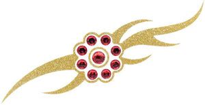 Comet Busters Glitter Temporary Tattoo Sticker Body Jewels (BJ217 ...