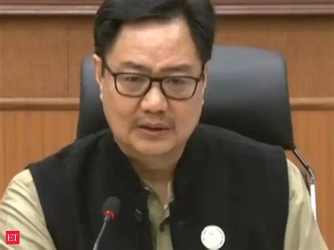kiren rijiju: Combined effort of govt and judiciary will help bringing ...