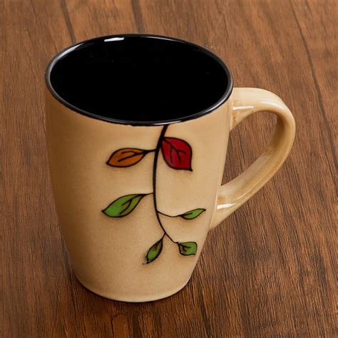 Buy Caraway Carvi Set of 6 Stoneware Mugs with Stand - 325ml from Home ...