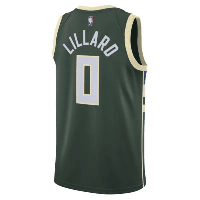 Damian Lillard Milwaukee Bucks Icon Edition Men's Nike Dri-FIT NBA ...