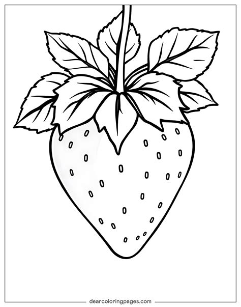 Strawberry Coloring Pages - 18 Free Printable Coloring Pages