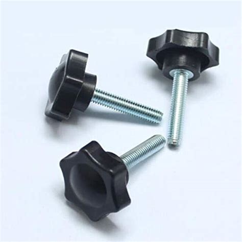 Ochoos M8 Hex Plastic Head Knob Screws Handle Twist Screw Hexagon ...