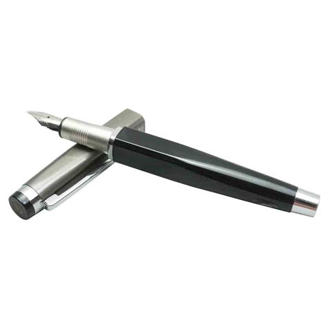 Oliver Prius - Black Body Gunmetal Finish Cap Fountain Pen Model 18672