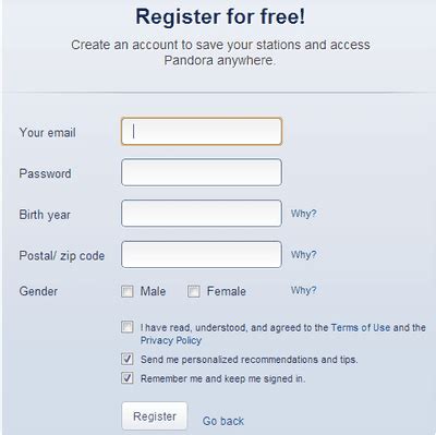 Image result for Pandora Radio Activation Code