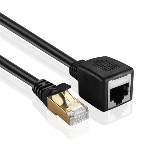 Buy Ethernet Cable Extender Extension Cable Adapter (20 inch) - Cat7 ...