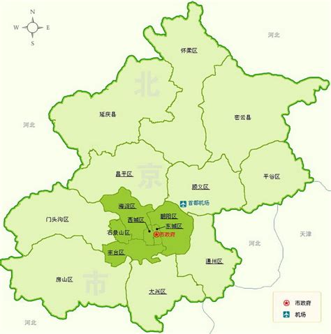 北京市行政区划图+行政统计表 - 北京市地图 - 地理教师网