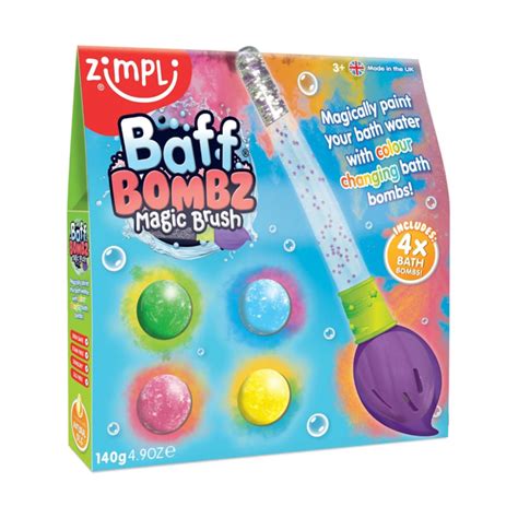 Kule do zabawy do kąpieli dla dzieci zestaw 4 szt. z pędzlem Baff Bombz ...