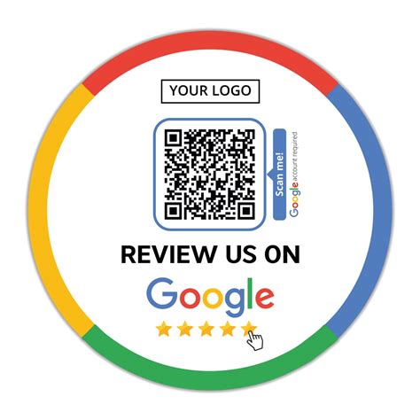 Buy Review us on Google Sticker with QR Code and Logo (14.8 cm) Online ...
