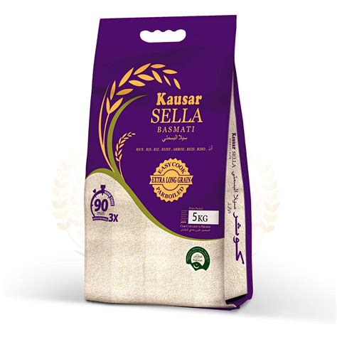 Buy Kausar Basmati Sella Rice 5KG (Pack of 1) | Long Grain Rice ...