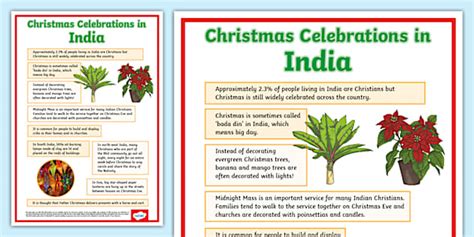 Facts about Christmas in India Display Poster