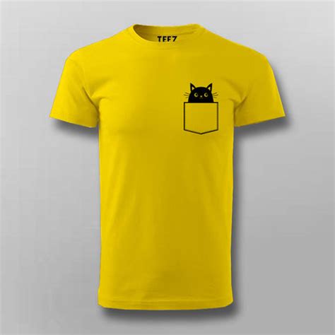 CAT IN POCKET T-shirt For Men – TEEZ.in