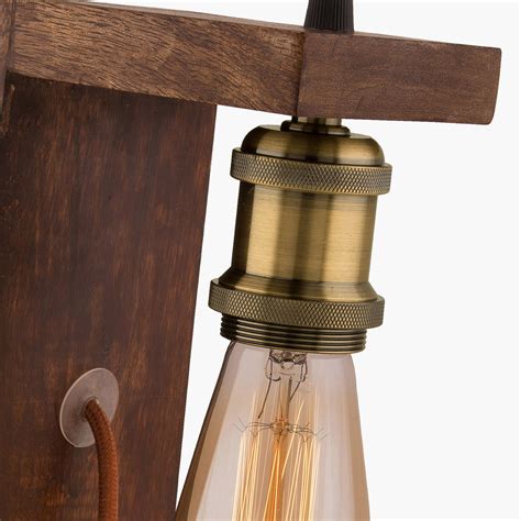 Buy HOMESAKE Contemporary Brown Rustic Wooden Table Lamp from Homesake ...