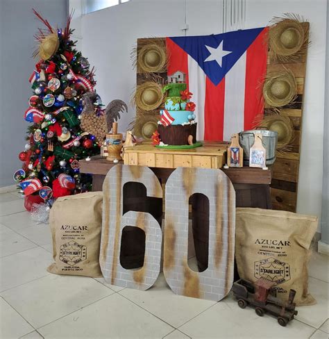 Decoración de cumpleaños Jíbaro Puertorriqueño
