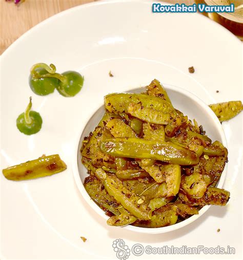 Kovakkai varuval | Tindora fry | Dondakaya fry-How to make-Step by step ...