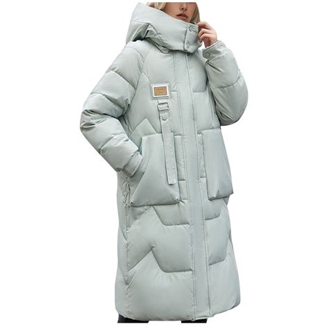 RYDCOT Long Down Coats for Women Winter Puffer Zip Up Hooded Coat ...