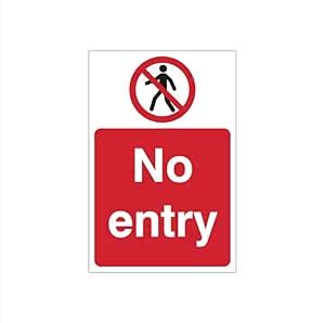 BAS Prime Solutions UV Print Acrylic Board |No Entry with Person ...