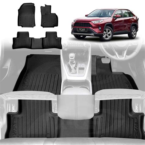 3D All-Weather Floor Mats for Toyota RAV4 2019+ | Custom Fit | X-CAR