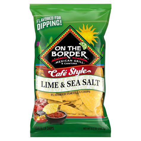 On The Border Cafe Style Lime & Sea Salt Tortilla Chips – Utz Quality Foods