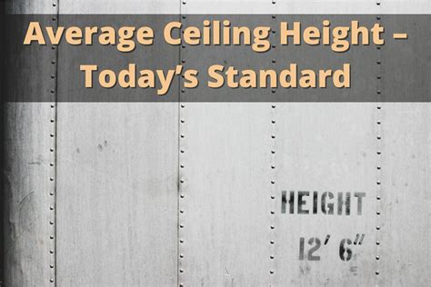 Average Ceiling Height – Today’s Standard | HouseBouse.com
