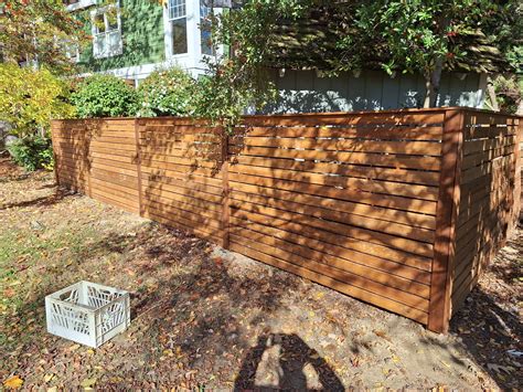 Horizontal Cedar Fence Panels Western Red Cedar 18x45mm Horizontal