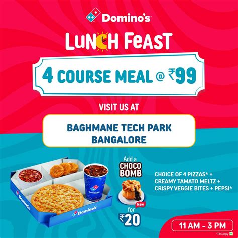 Menu at Domino's Pizza C V Raman Nagar, Bangalore, Bengaluru, Ground ...
