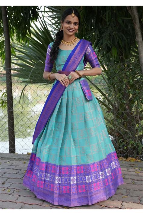 South Indian Festival Traditional Half Saree MultiBox – Fabcartz