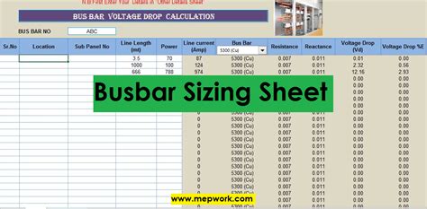 Busbar Size Calculation 的图像结果