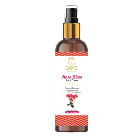 7 Days Natural Rose Glow Face Toner For Glowing Skin for all Skin Type ...
