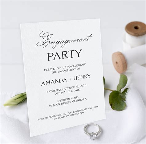 engagement party message
