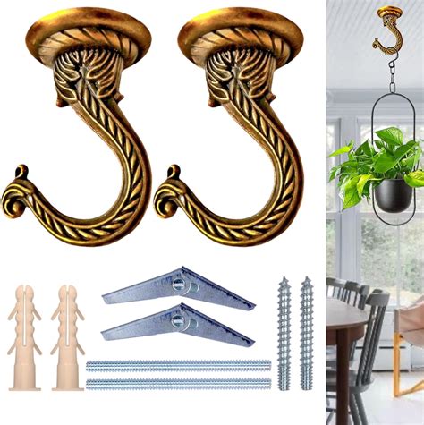 Pure Source India Brass S Hooks for Hanging 1 Piece (Heavy Duty- Pure ...