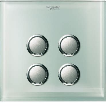 UC24SW_XGL - Ulti-ELV - 4 gang switch cover plate (crystal glass ...