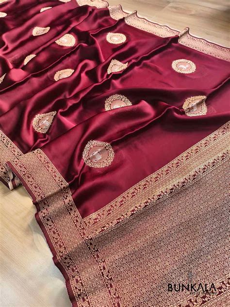 Buy Banarasi Mashru Silk Sarees Online at Bunkala - Elevate Your Style ...
