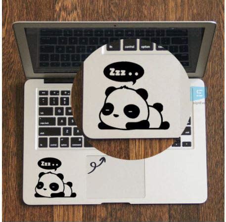 SIGN EVER Cute Sleeping Panda Laptop Trackpad Stickers for 15.6 14 13 ...
