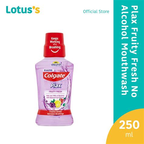 Colgate Plax Fruity Fresh No Alcohol Mouthwash (250ml) | Shopee Malaysia