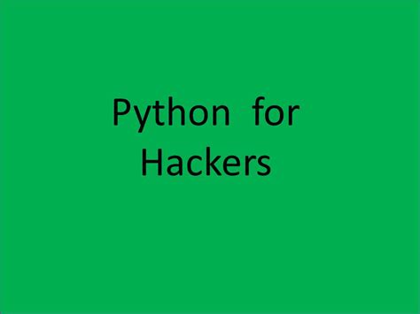 Image result for Python Programming for Hackers