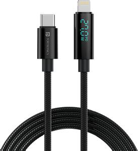 Portronics Lightning Cable 3 A 1.2 m Konnect View 27W Type C to 8 PIN ...