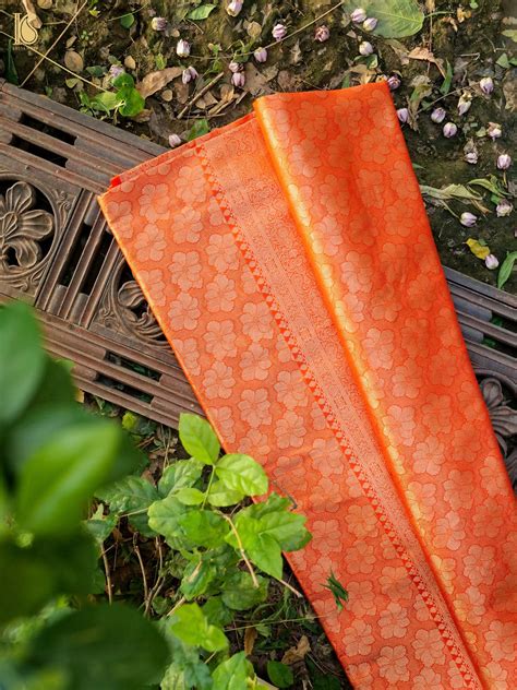 Handloom Banarasi Katan Silk Zari Tanchoi Saree – Khinkhwab