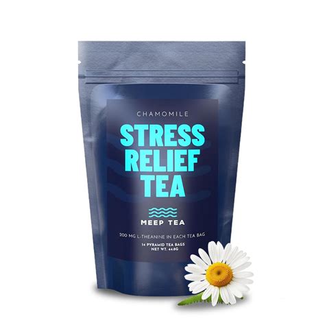 Meep Tea Chamomile Stress Relief Tea with 200MG L Theanine - Deep ...