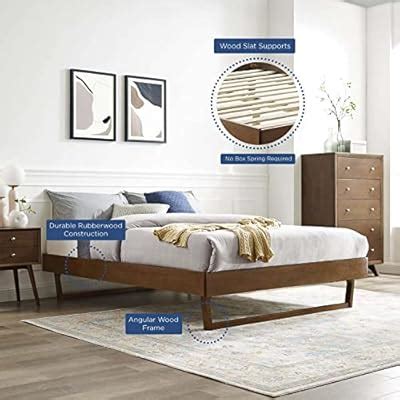 Buy Modway Billie Wood King Platform Bed Frame in Walnut Online at ...