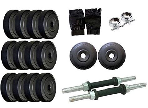 Buy Spanco Home Gym With Weight Plate Combination 76 Kg, Dumbell Rods ...