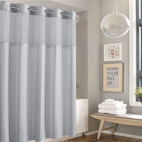Hookless Waffle Stripe Shower Curtain, Color: Light Grey - JCPenney