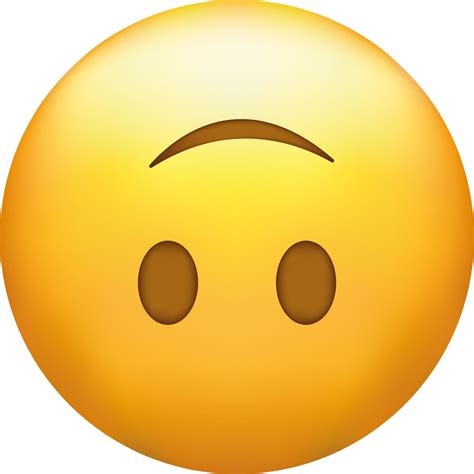 Upside down emoji. Silly emoticon, inverted smiling yellow face ...