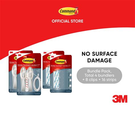 3M™ Command™ Cord Bundlers & Round Cord Clips, Bundle Pack, 1 pc/pack ...