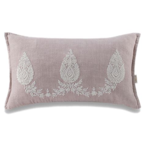 Tripan Paisley Cushion Cover - Dusty Pink | Chikankari | Ikka Dukka ...