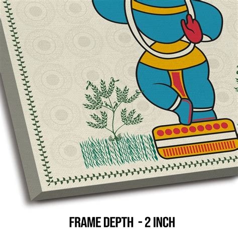 Hanuman Ji, Pichwai Painting, Framed Abstract Canvas Wall Art for Bedr ...