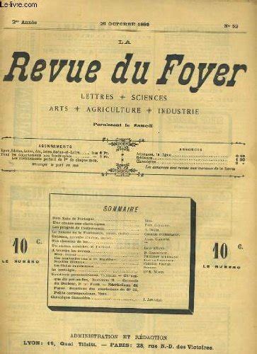 La revue du foyer. lettres, sciences, arts, agriculture, industrie. 2e ...