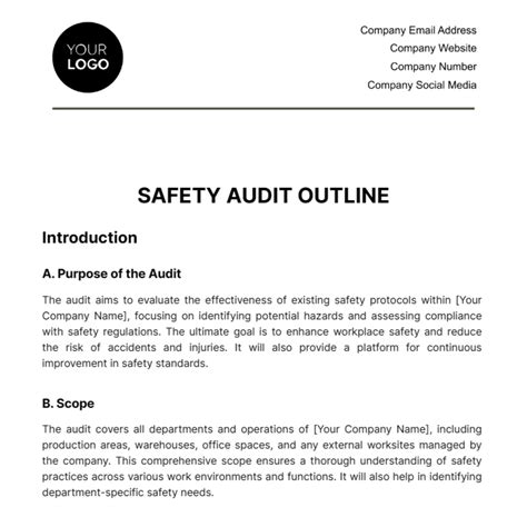 Image result for Safety Audit Example